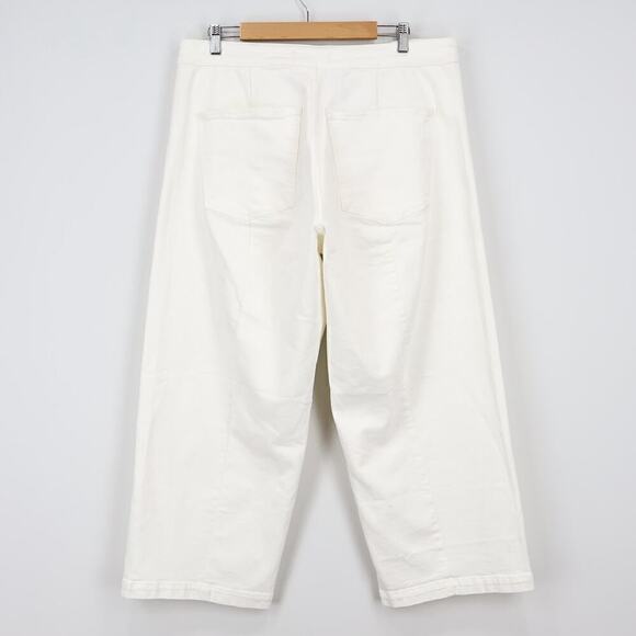 Madewell Curvy Emmett Wide Leg Welt Pocket Jean Tile White Size 33 NWT - Picture 6 of 7